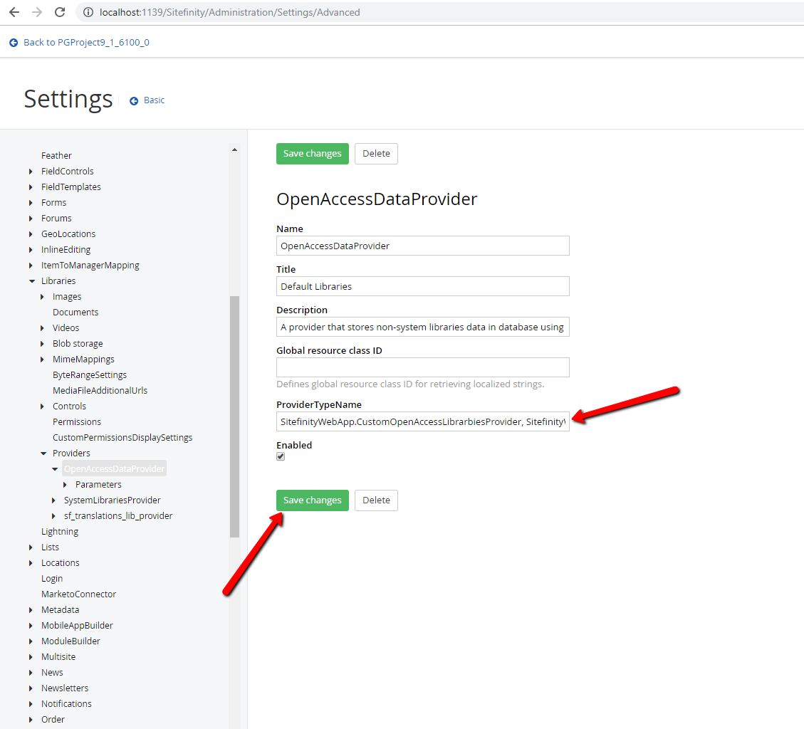 Registration Of TheCustom OpenAccess Libraries Provider