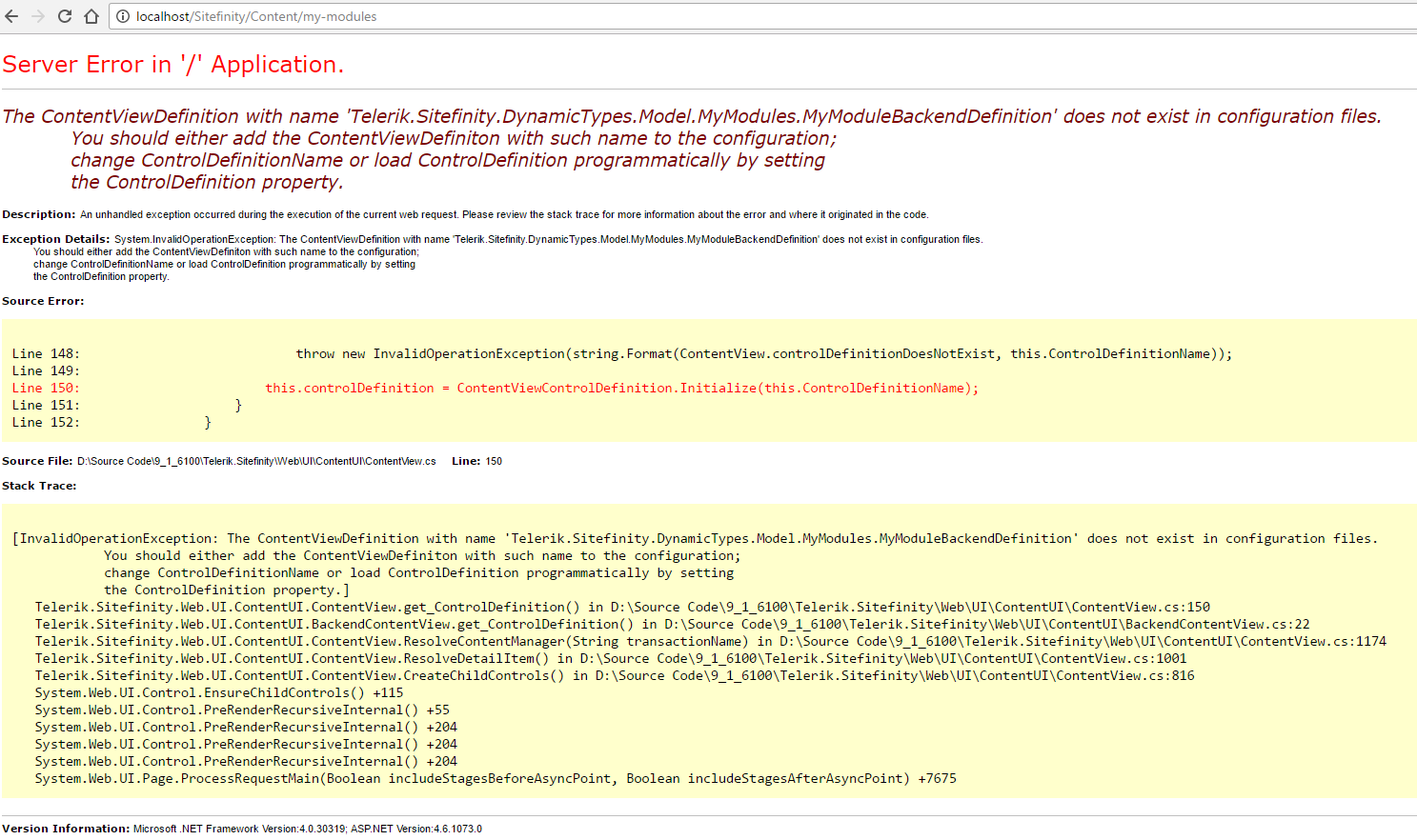 Content View Definition Does Not Exist in configuration files