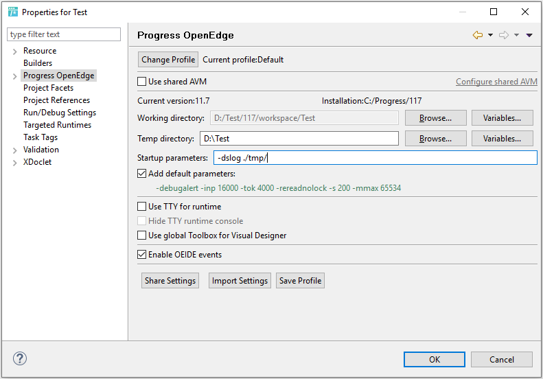 How to configure Developer Studio to use Dataserver logging -dslog ...
