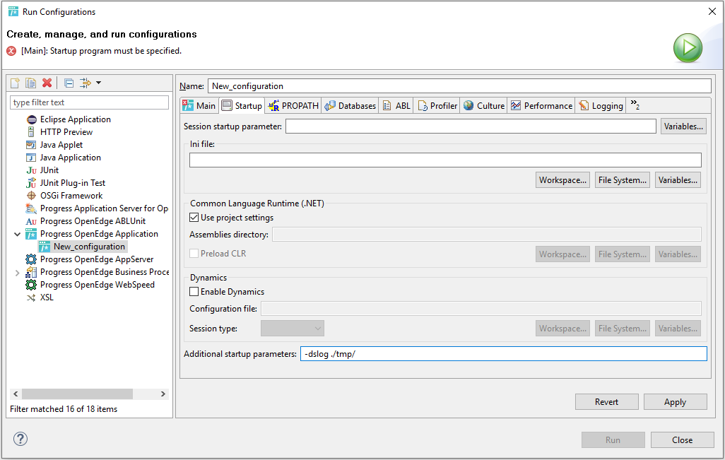 How to configure Developer Studio to use Dataserver logging -dslog ...