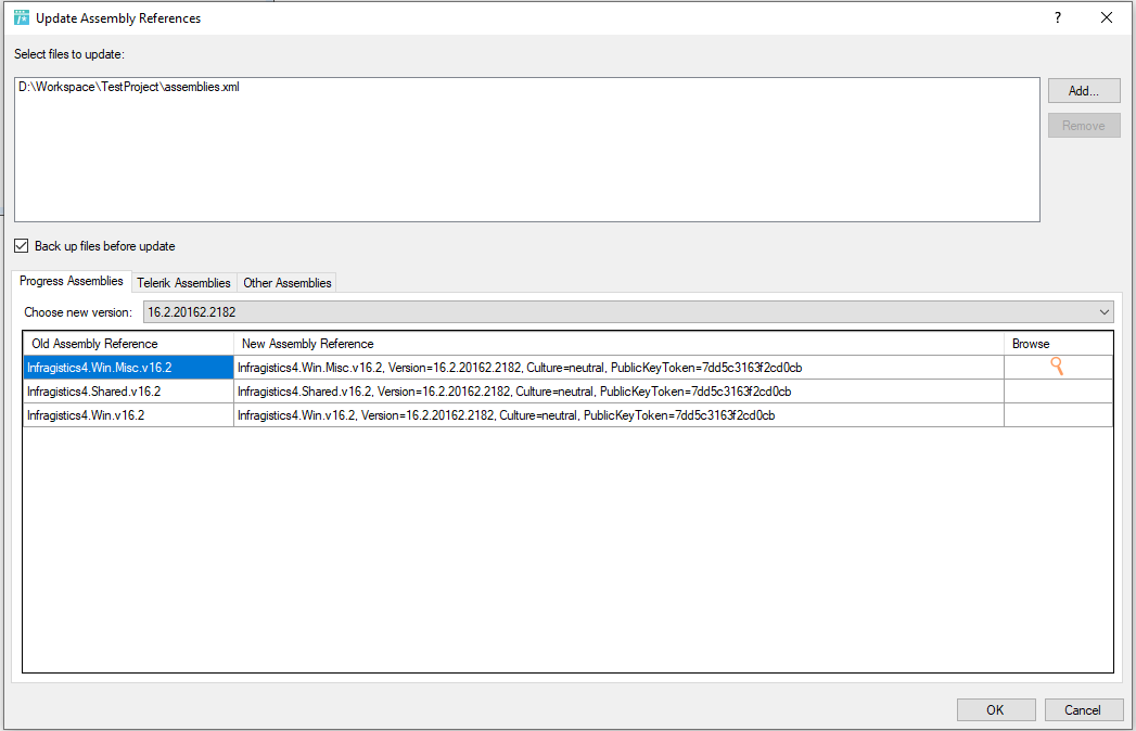 Update Assembly References tool chooses latest installed Telerik ...