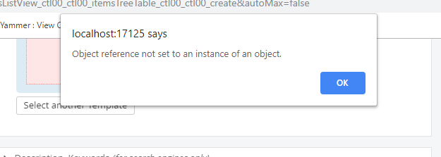 Null Reference