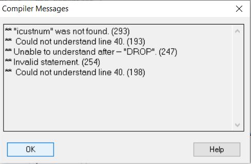 Errors when compiling SQL Triggers for OpenEdge database - Progress ...