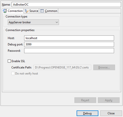 Debug Configuration