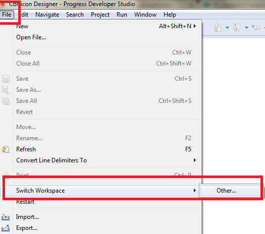 How to switch to a new workspace or switch between workspaces in ...