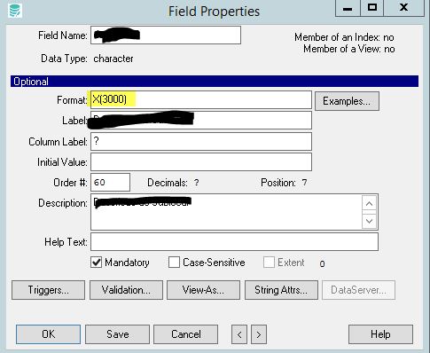 PRO2 Field size inconsistent on target schema - Progress Community
