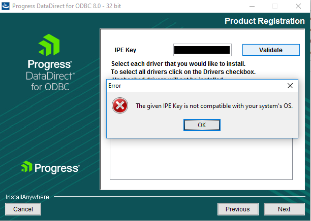 Error Message Screenshot