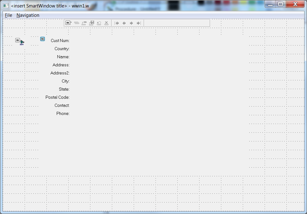 Displays the SmartDataViewer with the hidden fields missing.