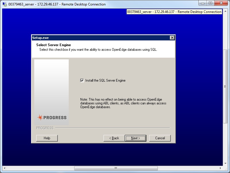 SQL access to database