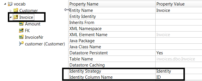 Repeated column in mapping clearance for entity