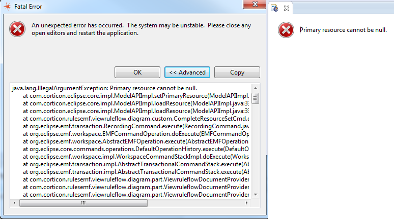 Multiple fatal errors when opening ruleassets after upgrading rule ...