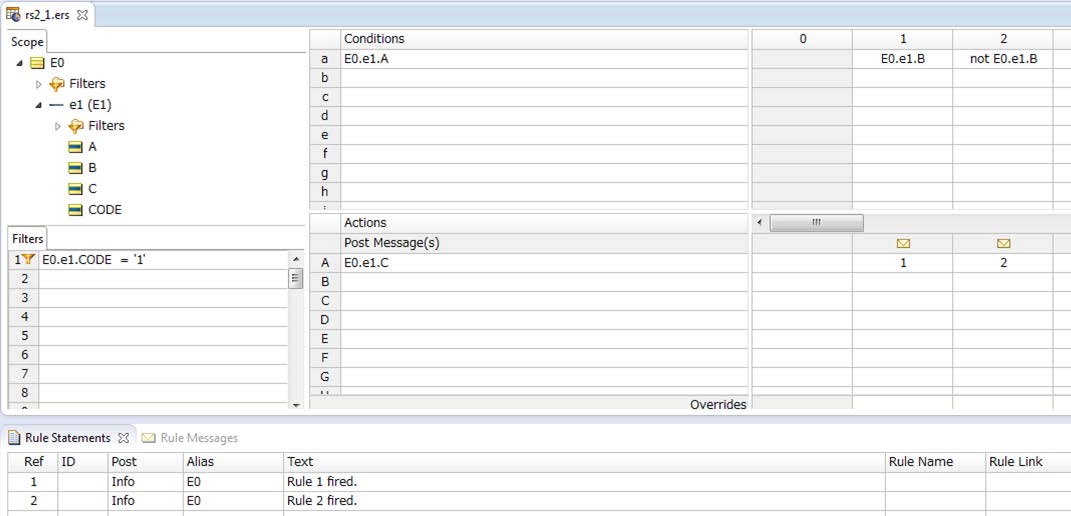 'not ' operator behavior when input data in Corticon Studio tester is ...