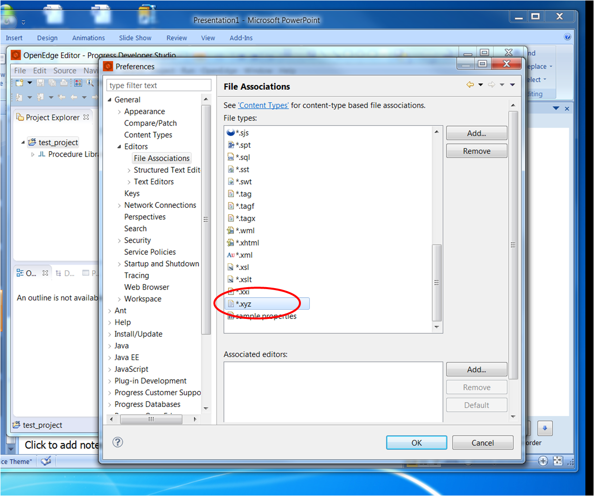 How to make OpenEdge PDS editor recognize files with non-standard ...