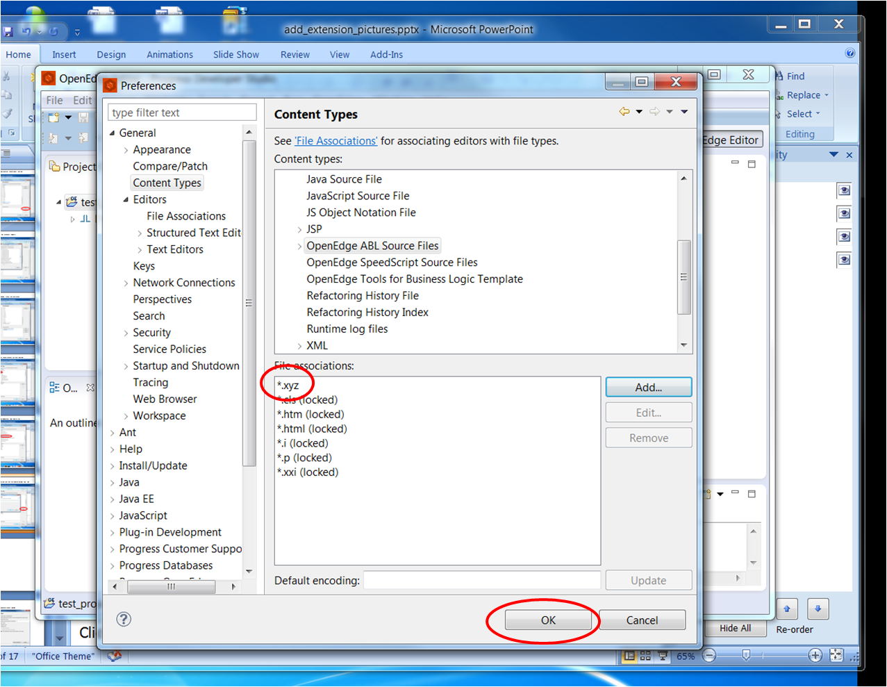 How to make OpenEdge PDS editor recognize files with non-standard ...