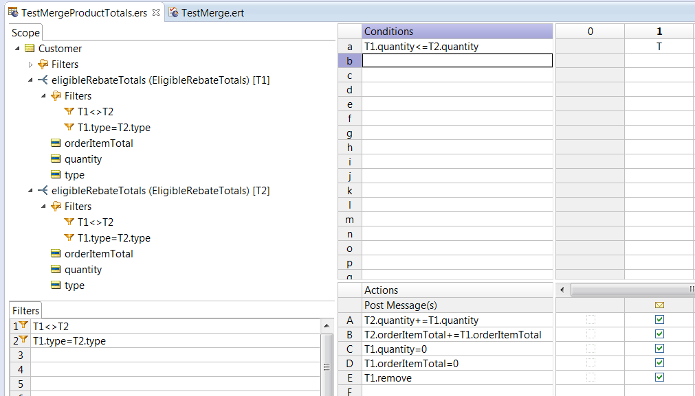 Aggregating or merging Collections does not work in Corticon Studio ...