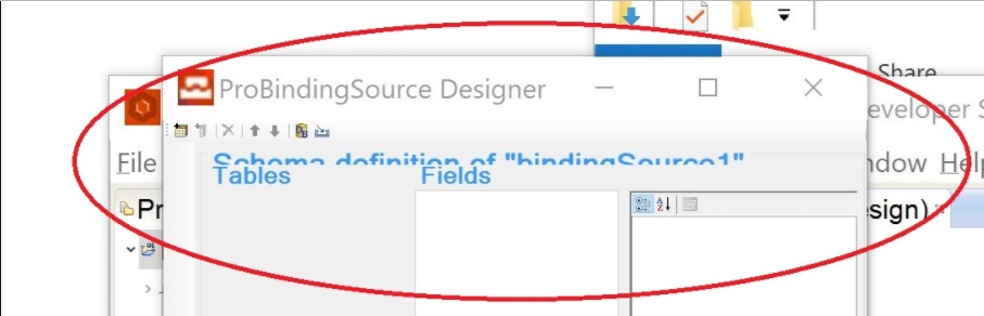 PDS dialog with labels cut off horizontally