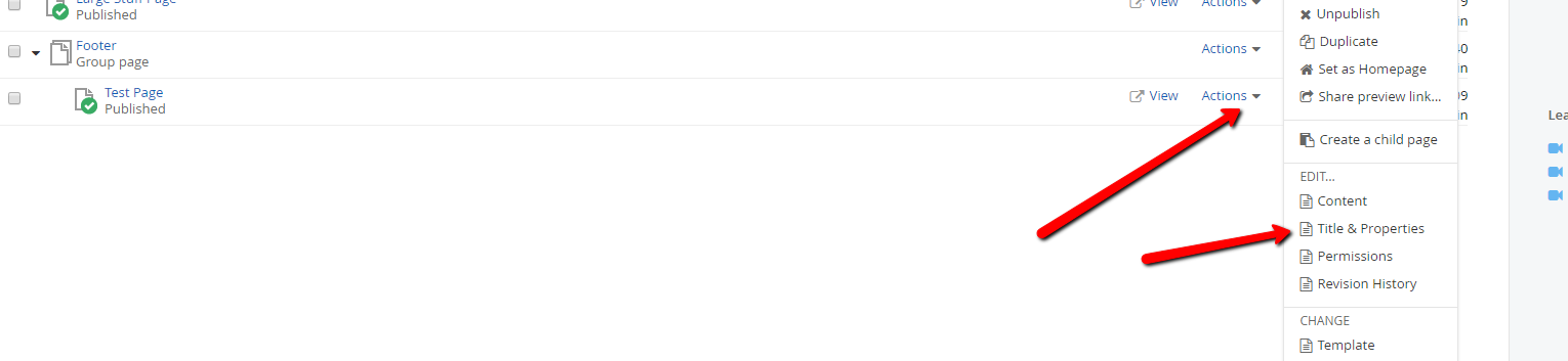 Titles and Properties