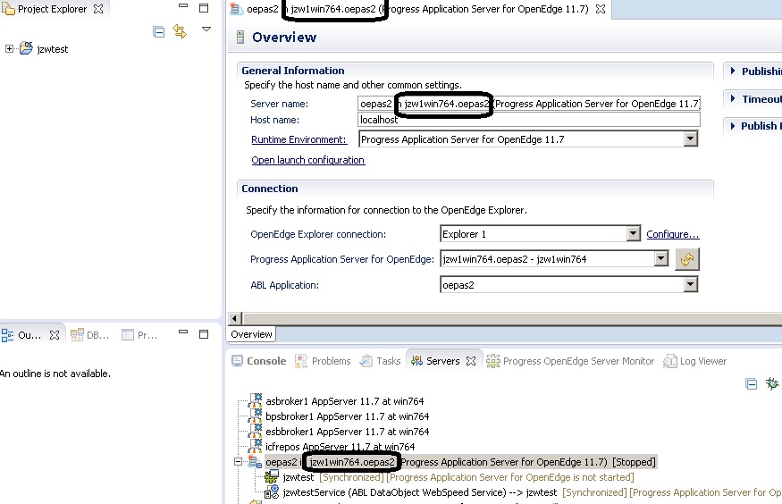 Changing a PAS for OpenEdge instance in PDS for OpenEdge. - Progress ...