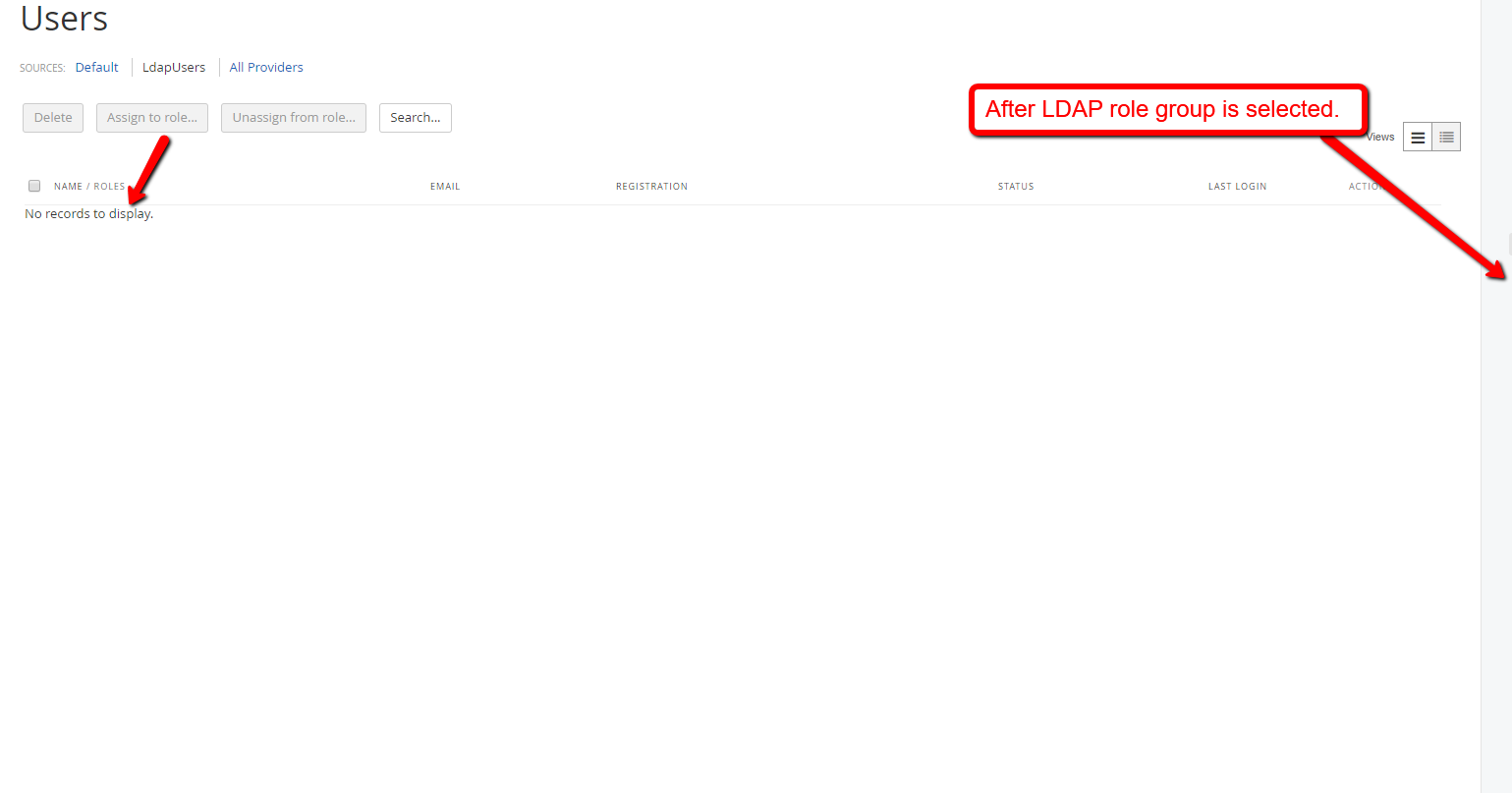 No Users By LDAP Role