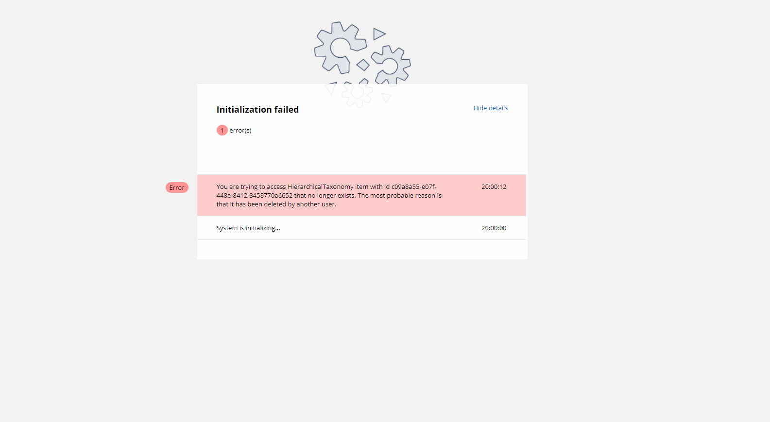 Hierarchical Taxonomy Exception