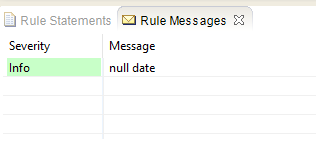 null message
