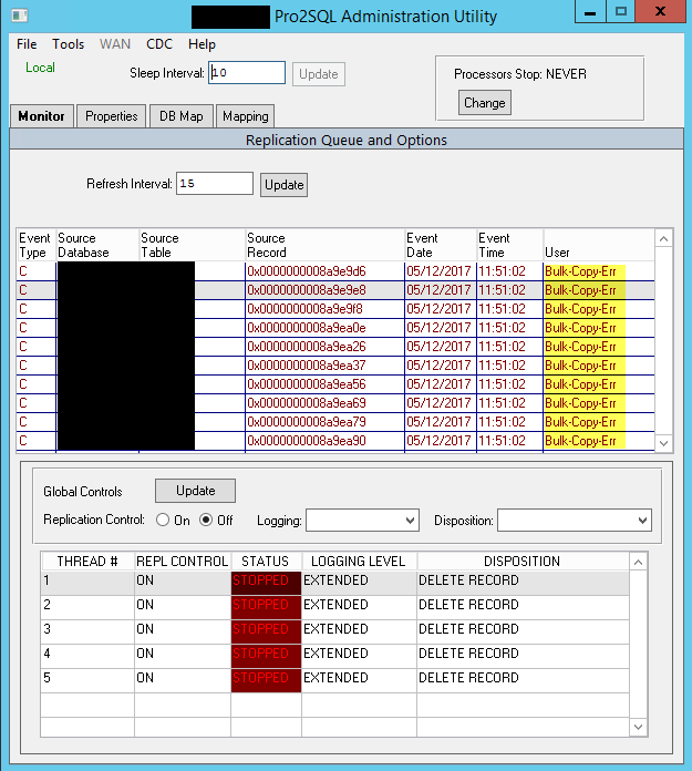 PRO2: Bulk-load shows errors when replicating tables online - Progress ...