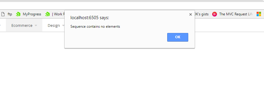 Sequence Contains No Elements
