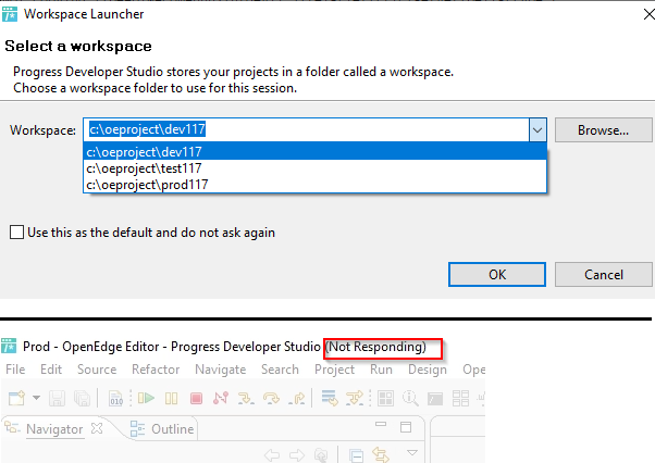 PDSOE freezes when opening Workspace in VDI environment - Progress ...