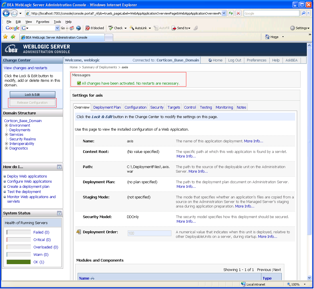 Release Configuration