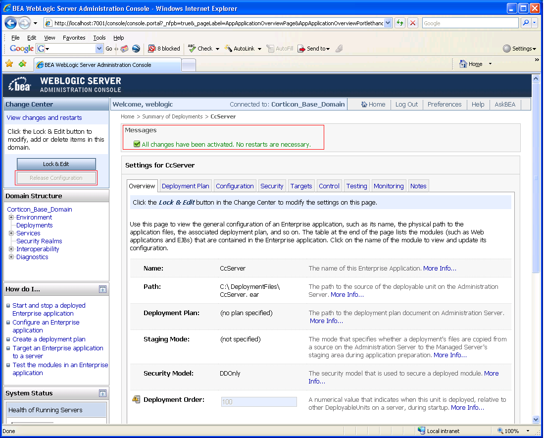 Release Configuration