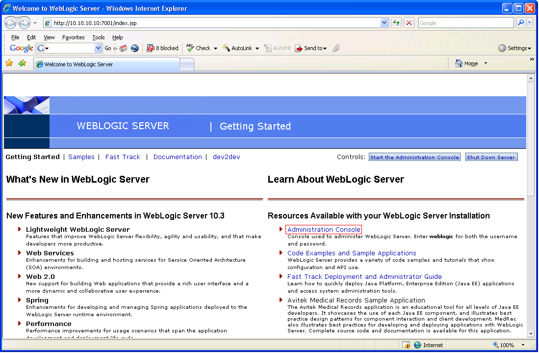 Corticon Server 5.x sample EAR Installation on Oracle WebLogic 10.3 ...