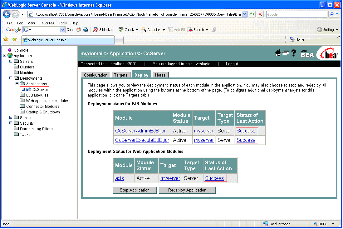 Corticon 5.x Sample EAR installation for WebLogic 8.1 - Progress Community