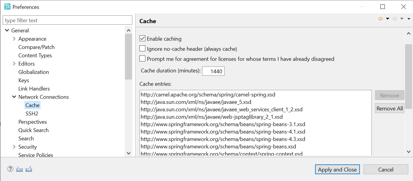 Errors on Spring security files when disconnected from network ...