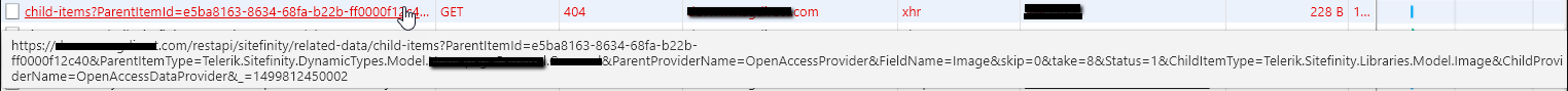 ResApi call fails