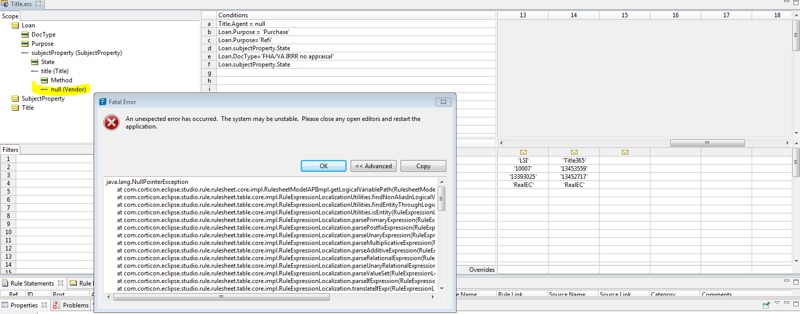 Unable to open rulesheet in Corticon Studio - Progress Community