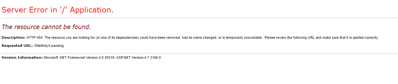 404 AspNet Compiler