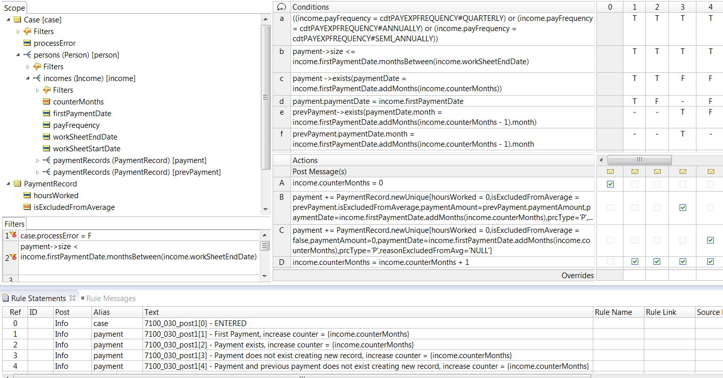 New filter behavior in Corticon 5.5 results in rulesheet execution ...