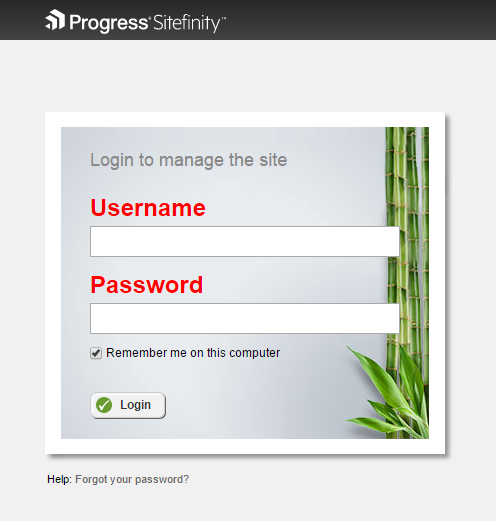 How to change the layout of the default backend login page when using ...
