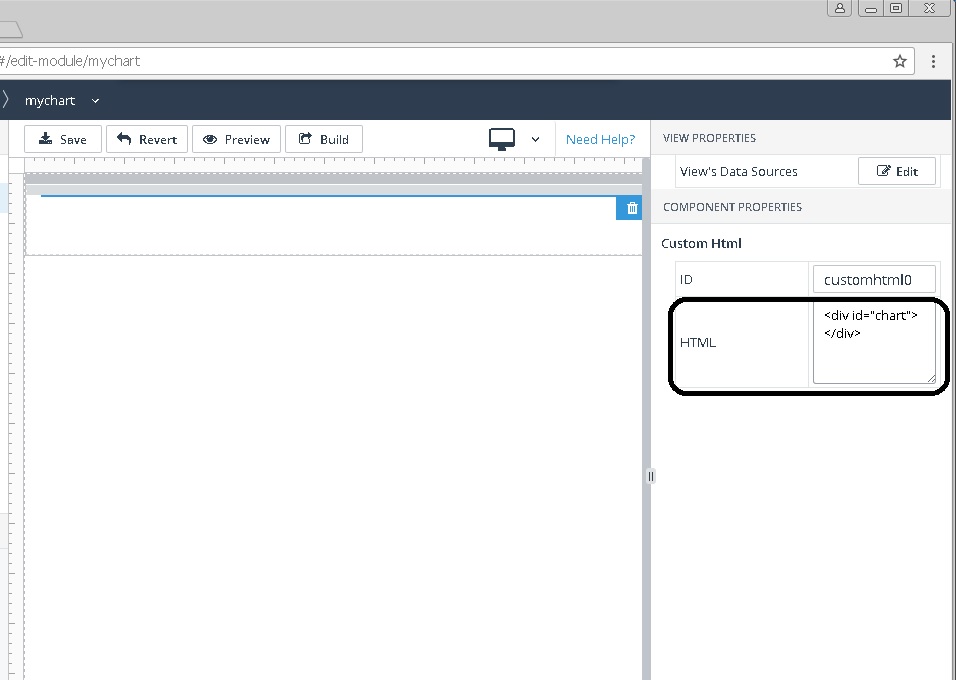 Shows updating the contents of the <div> element