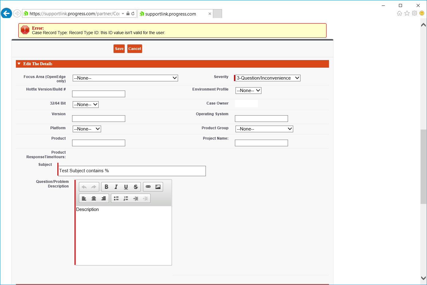 Example error context