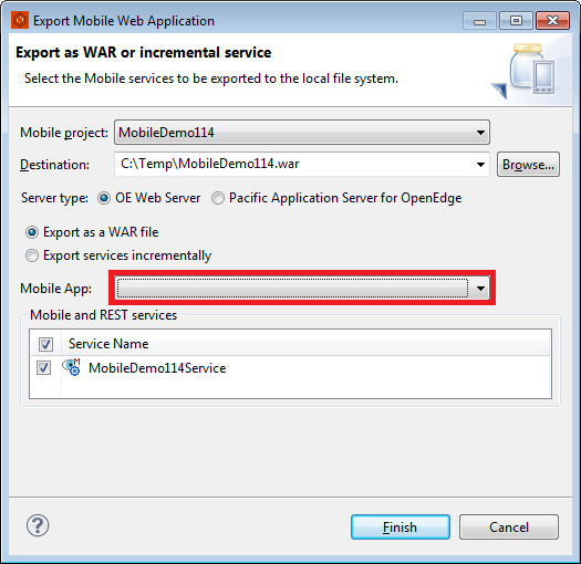 Export Mobile Application