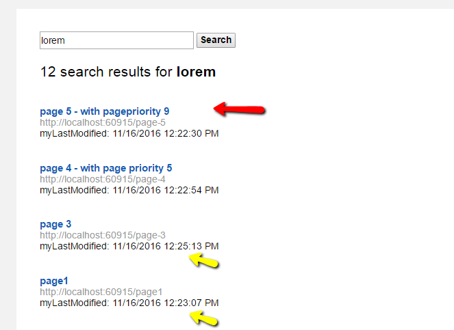 How to extend the Search Results widget and sort the pages by the Last ...