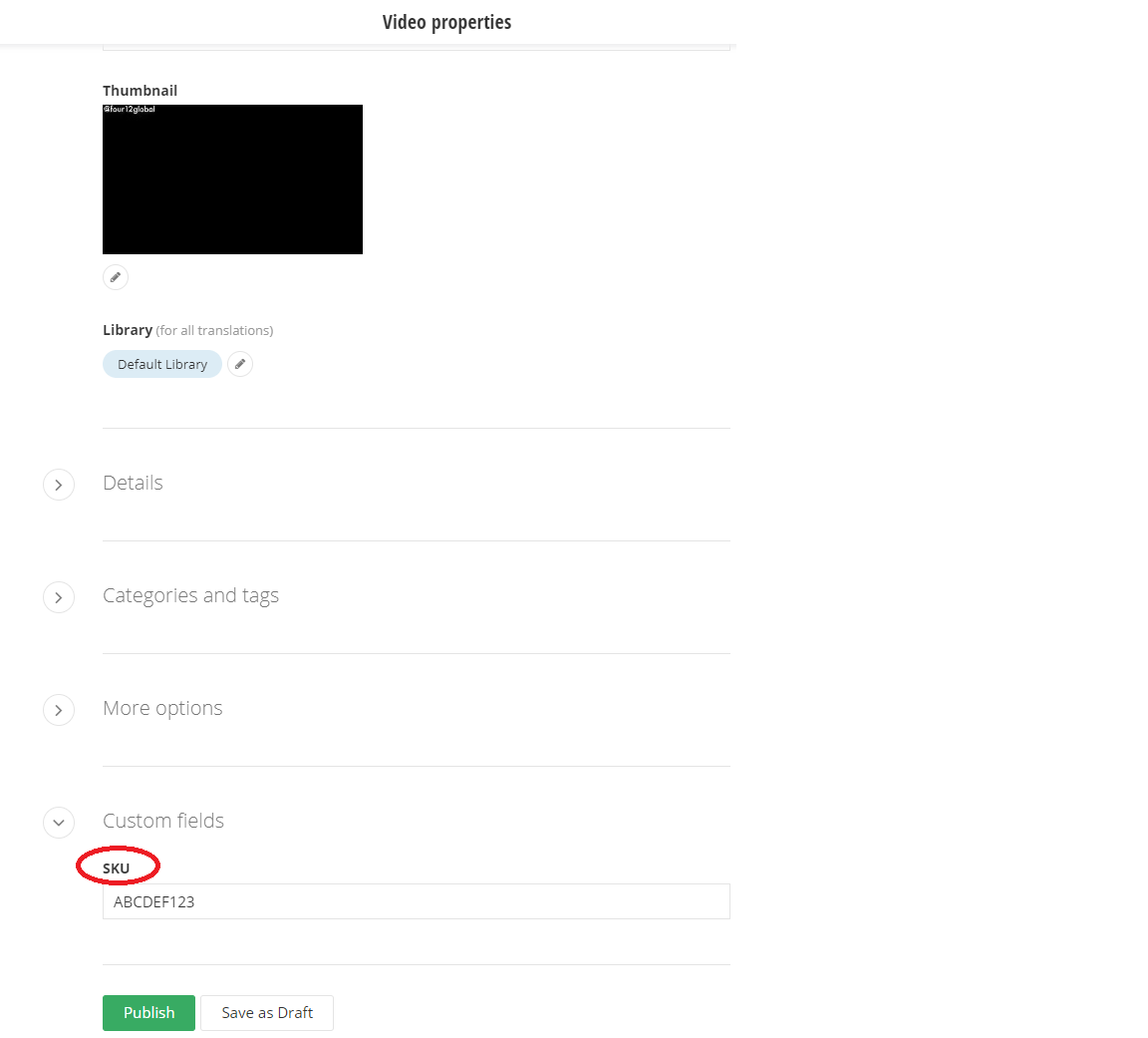 Update custom fields value for Video widget using API code - Progress ...