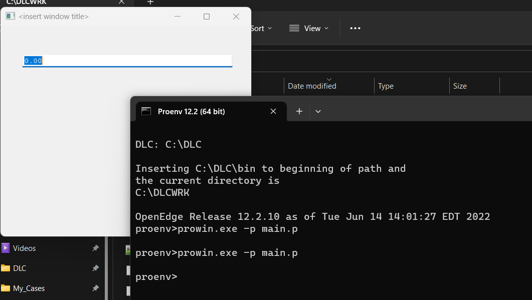 Windows started with are displayed in background on Windows
