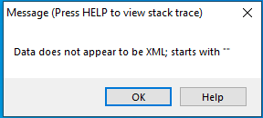 OpenEdge Http Client raises error 'Data does not appear to be XML ...