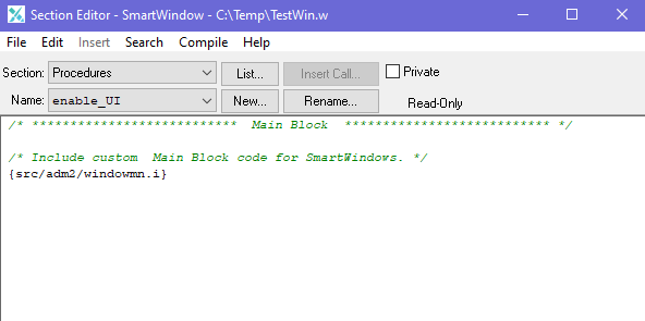 Appbuilder Section Editor not switching when selecting different ...