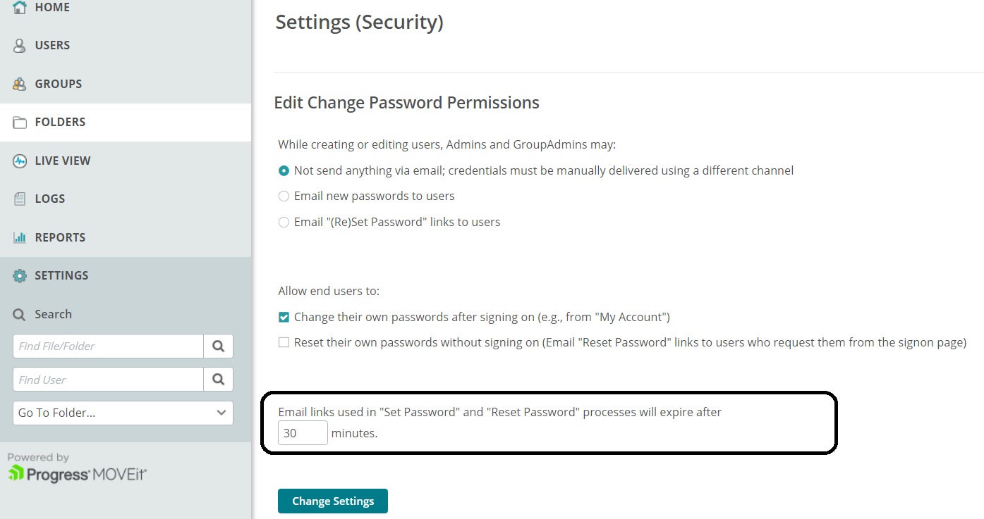 How long are new temporary passwords valid for? - Progress Community