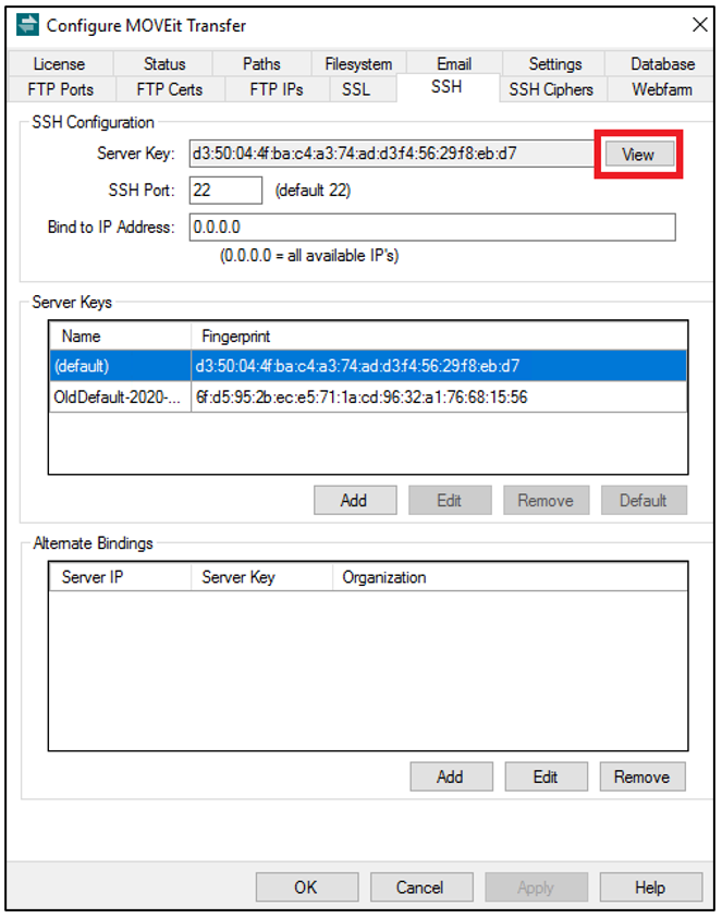 MOVEit Transfer Export SSH Server Public Key Progress Community