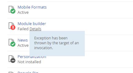 Exception has been thrown by the target of an invocation