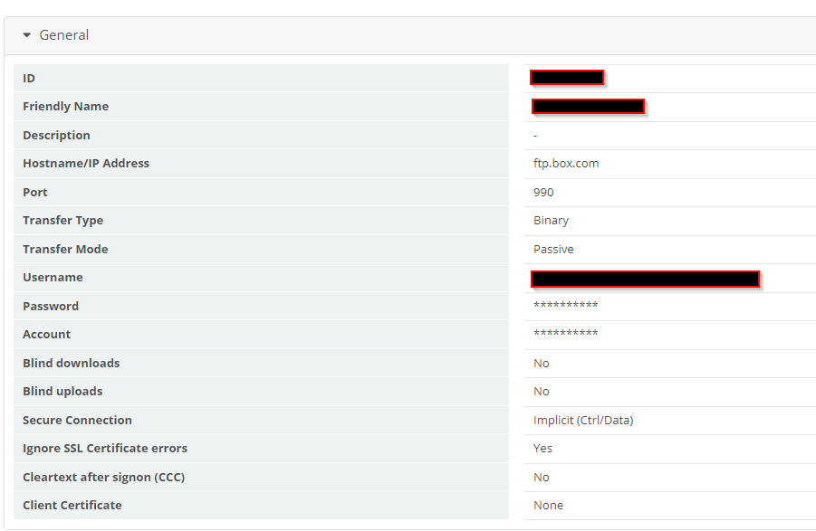 Box.com SFTP